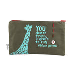 African Proverb Purse - Giraffe