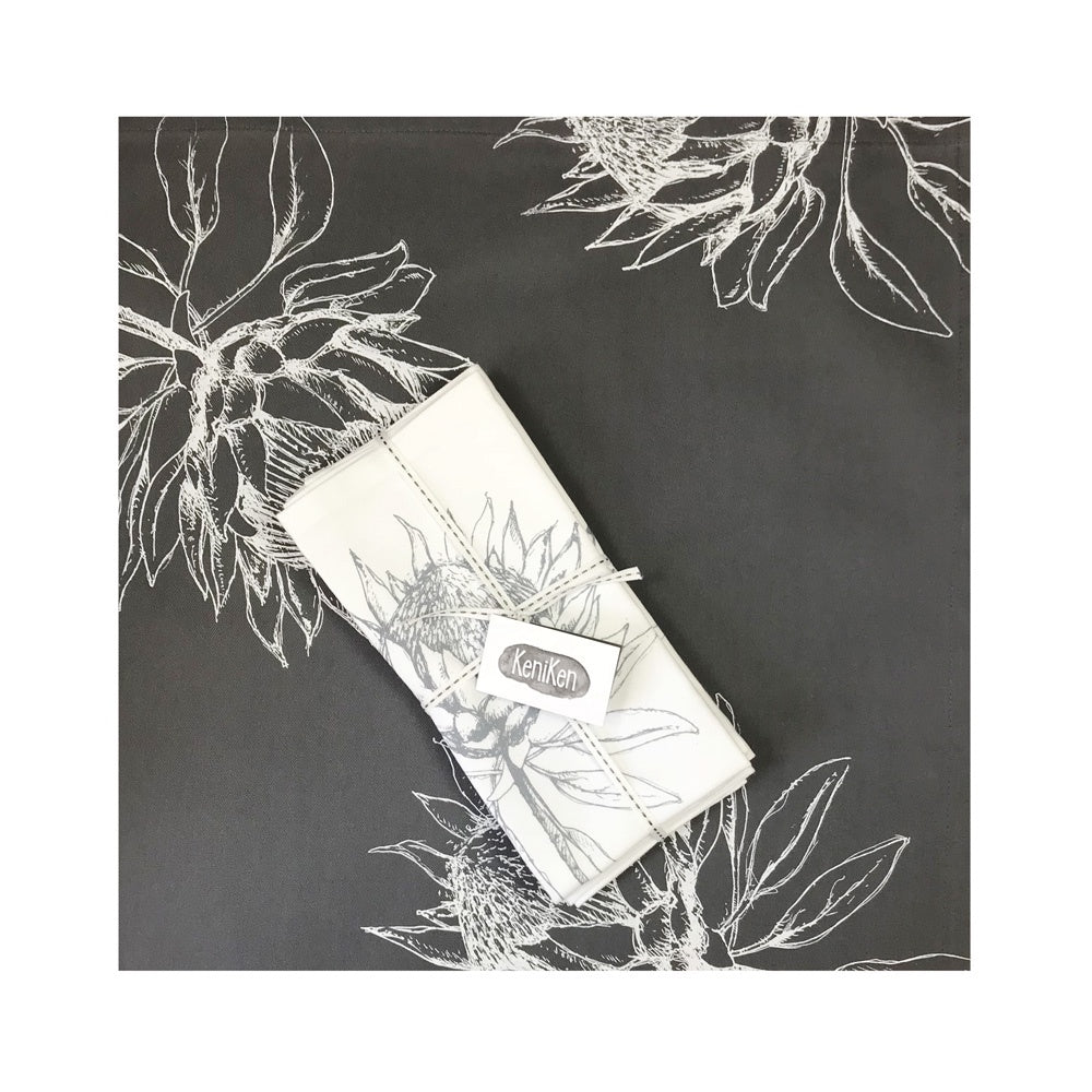 Leafy King Protea Table Runner - Keniken
