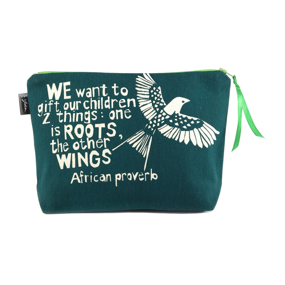 African Proverb Pouch - Roots - Yda Walt