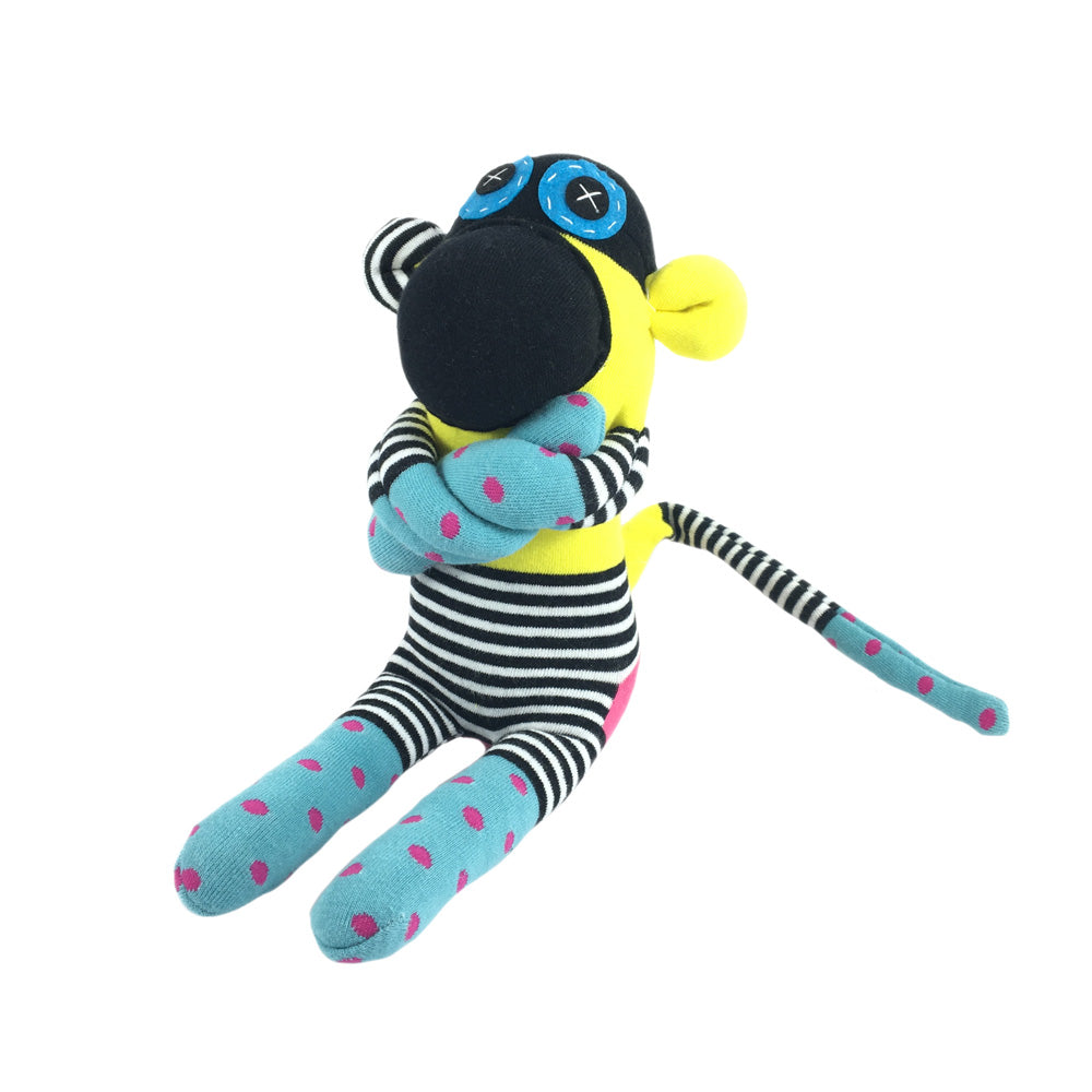 African Sock Animal Cuddle Toy - Monkey