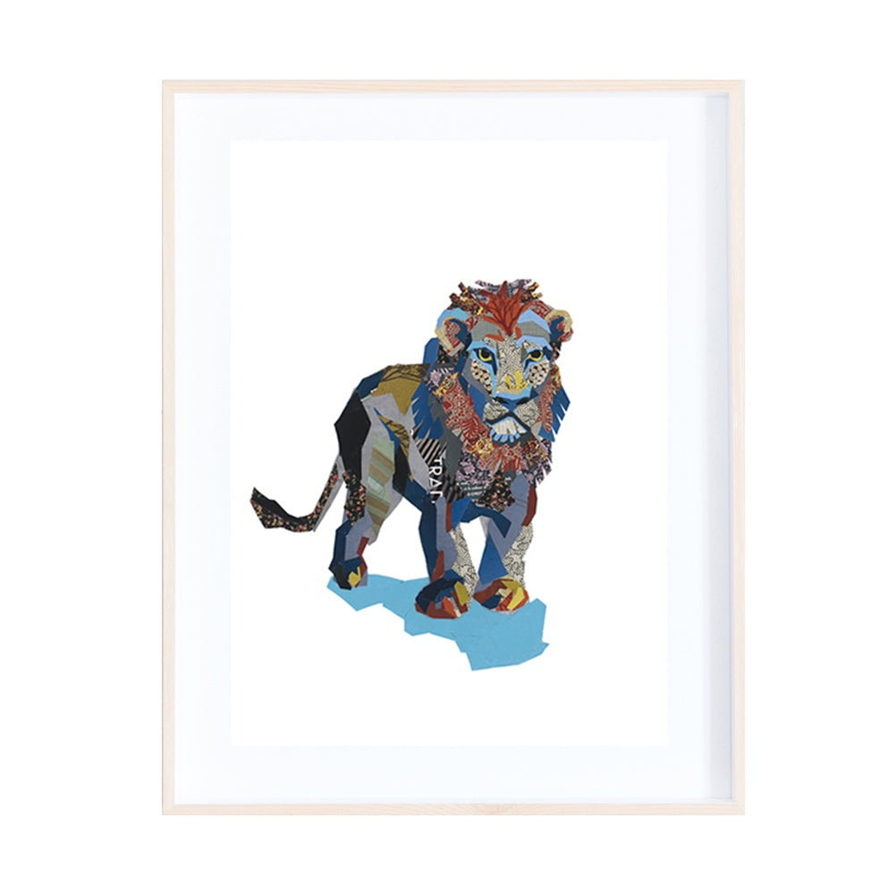 Lion Collage by Zoe Mafham