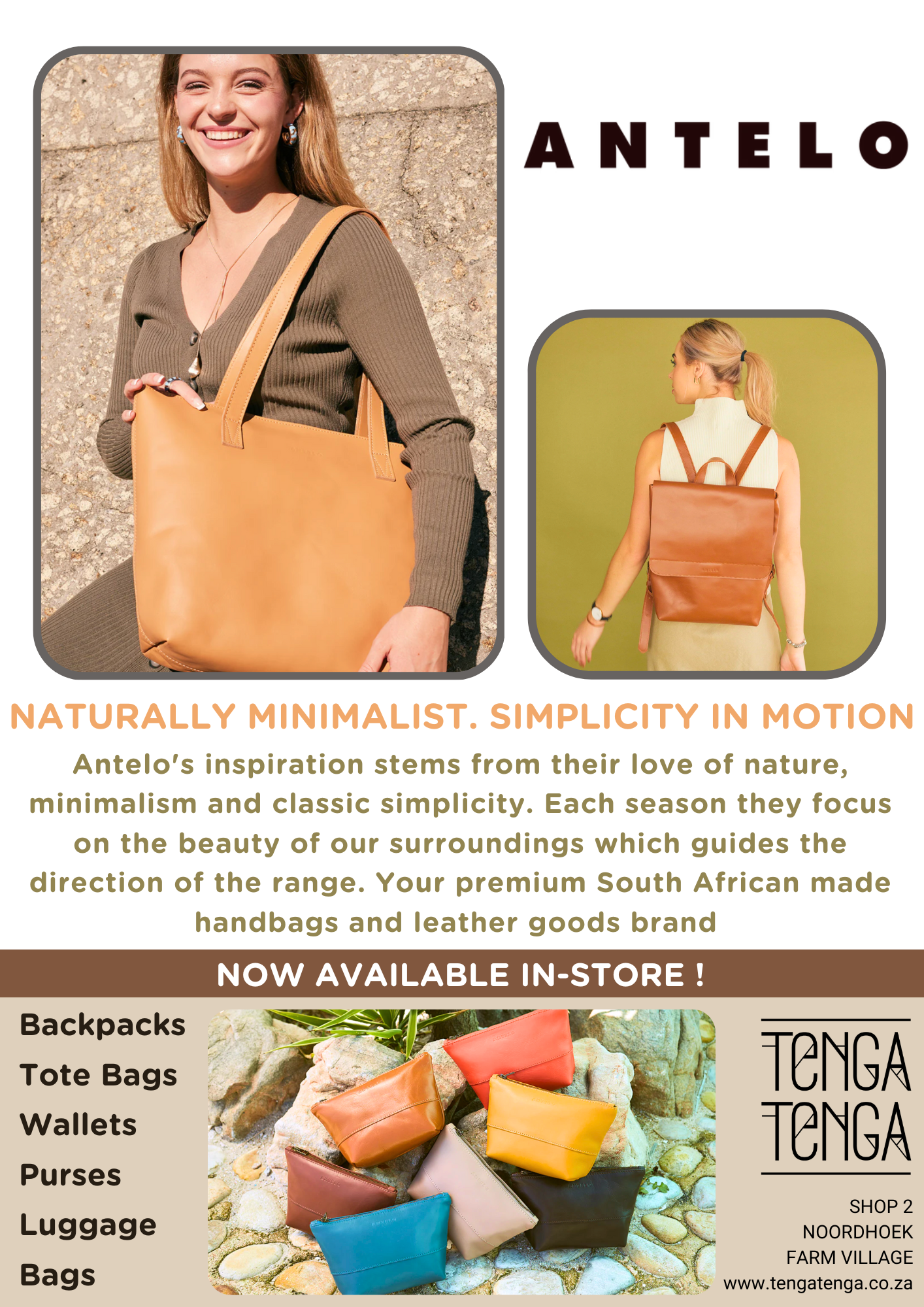 New Stock of Leather Bags in Store