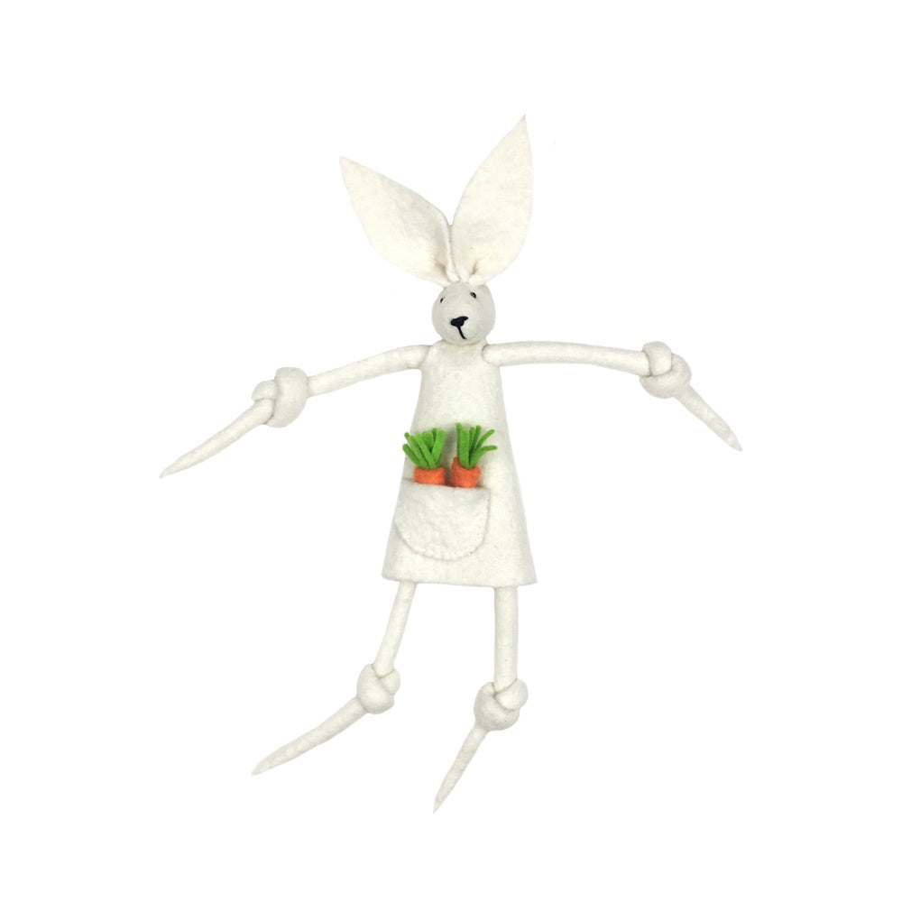 Tenga Tenga - Felt Fun Bunny Toy - Karen Platte