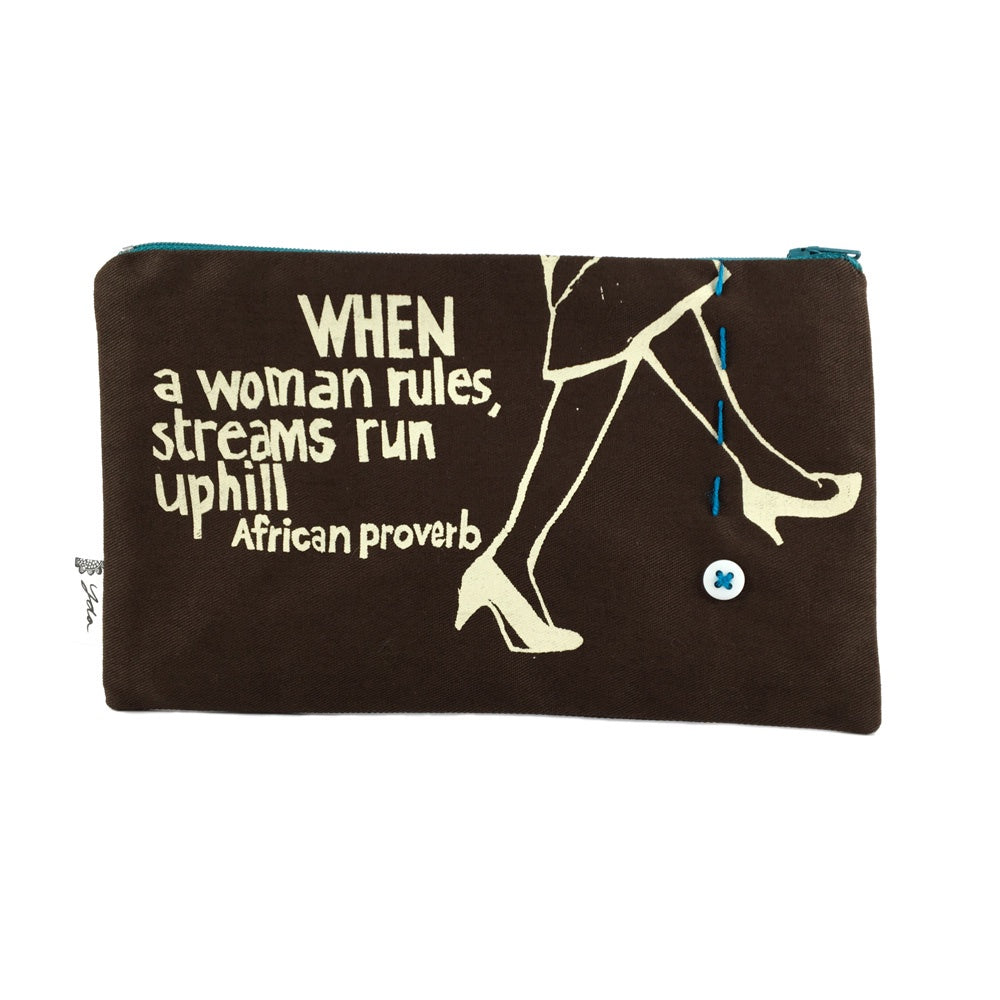 African Proverb Purse - Woman - Yda Walt