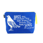 African Proverb Pouch - Bird Song