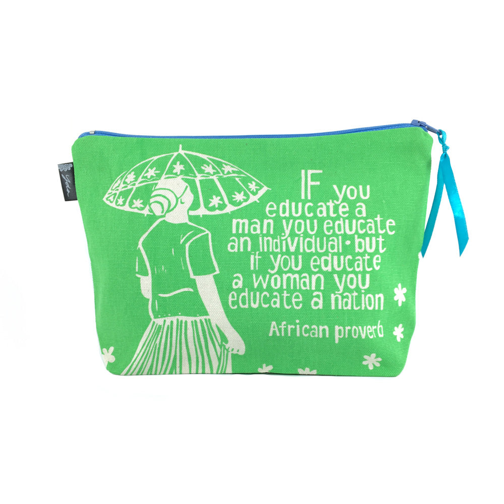African Proverb Pouch - Education - Yda Walt