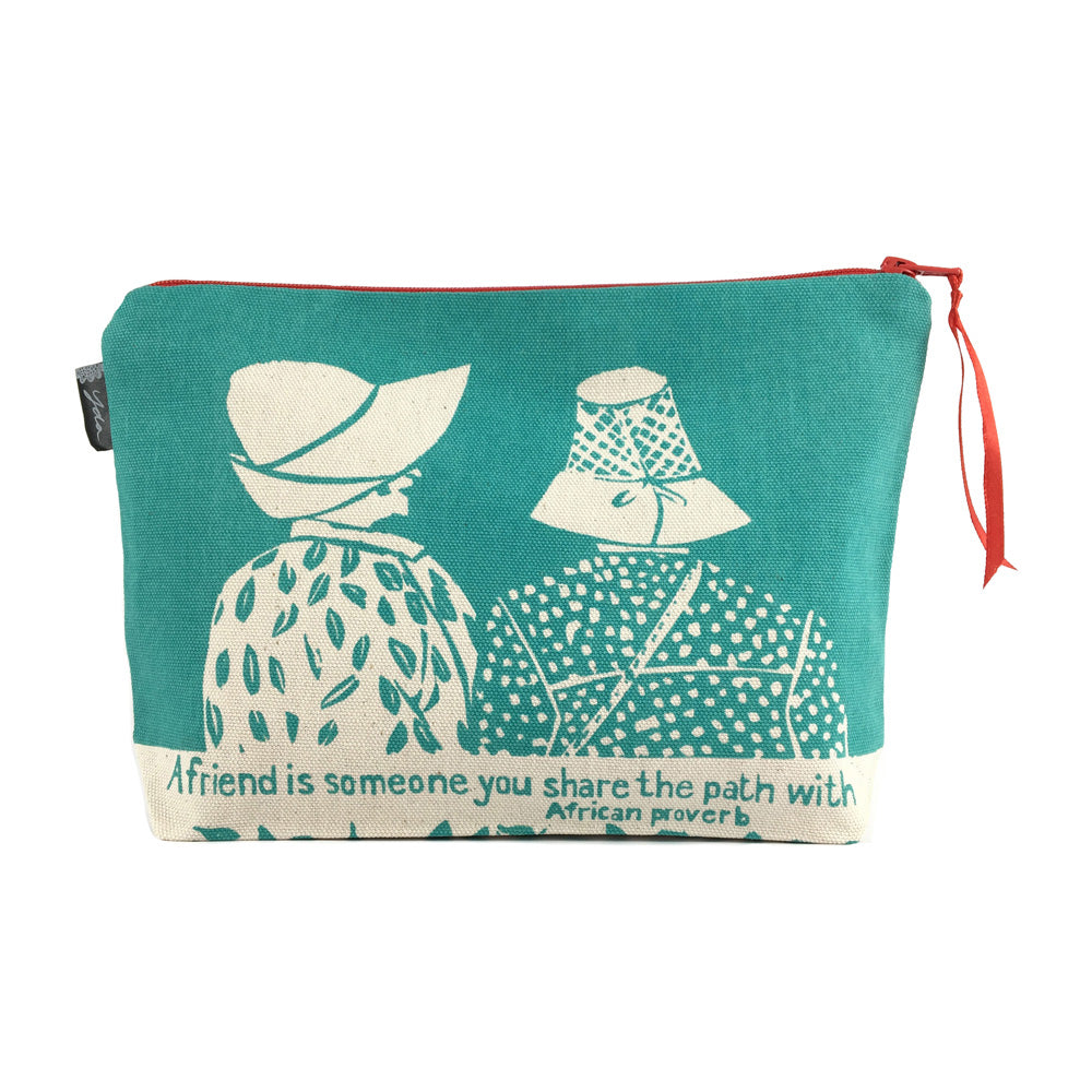 African Proverb Pouch - Friends - Yda Walt