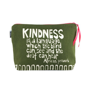 African Proverb Pouch - Kindness - Yda Walt