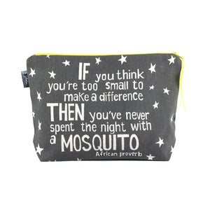 African Proverb Pouch - Mosquito - Yda Walt