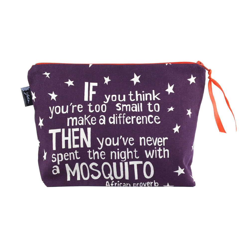African Proverb Pouch - Mosquito - Yda Walt