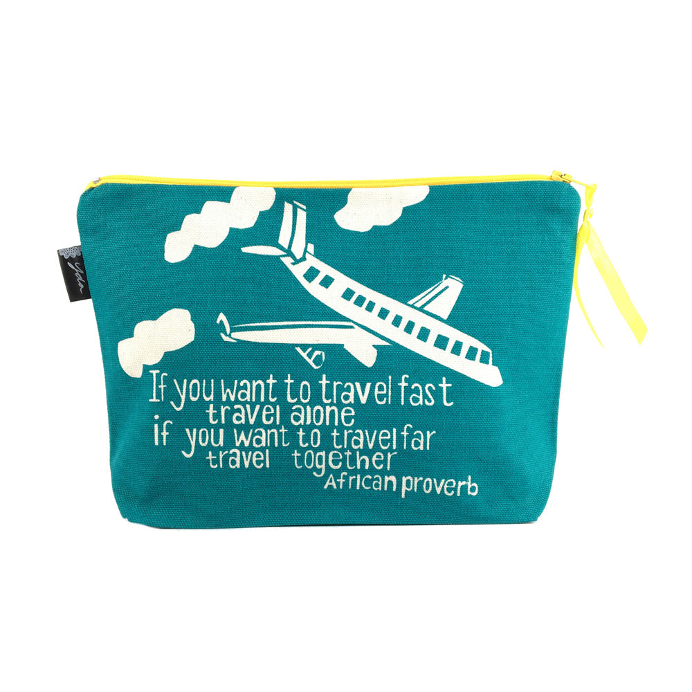 African Proverb Pouch - Travel - Yda Walt