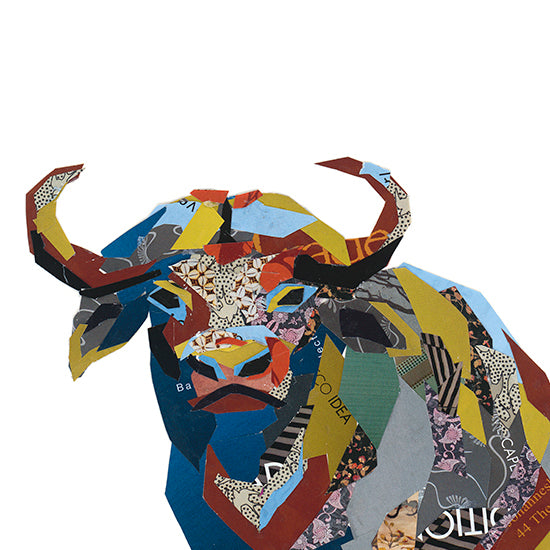 Buffalo Collage Print by Zoe Mafham