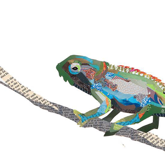 Chameleon Collage by Zoe Mafham