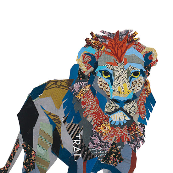 Lion Collage by Zoe Mafham