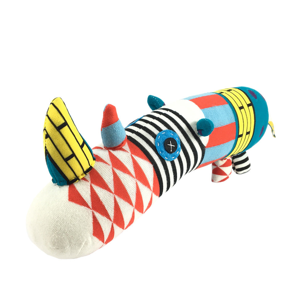 African Sock Animal Cuddle Toy - Rhino