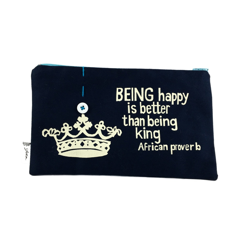 African Proverb Purse - Crown - Yda Walt