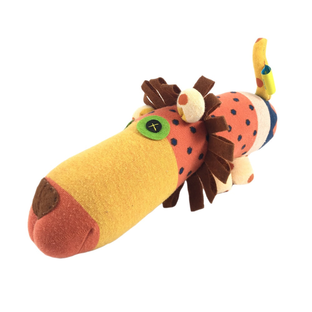 African Sock Animal Cuddle Toy - Lion