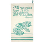 African Proverb Tea Towel - Leopard