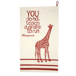 African Proverb Tea Towel - Giraffe